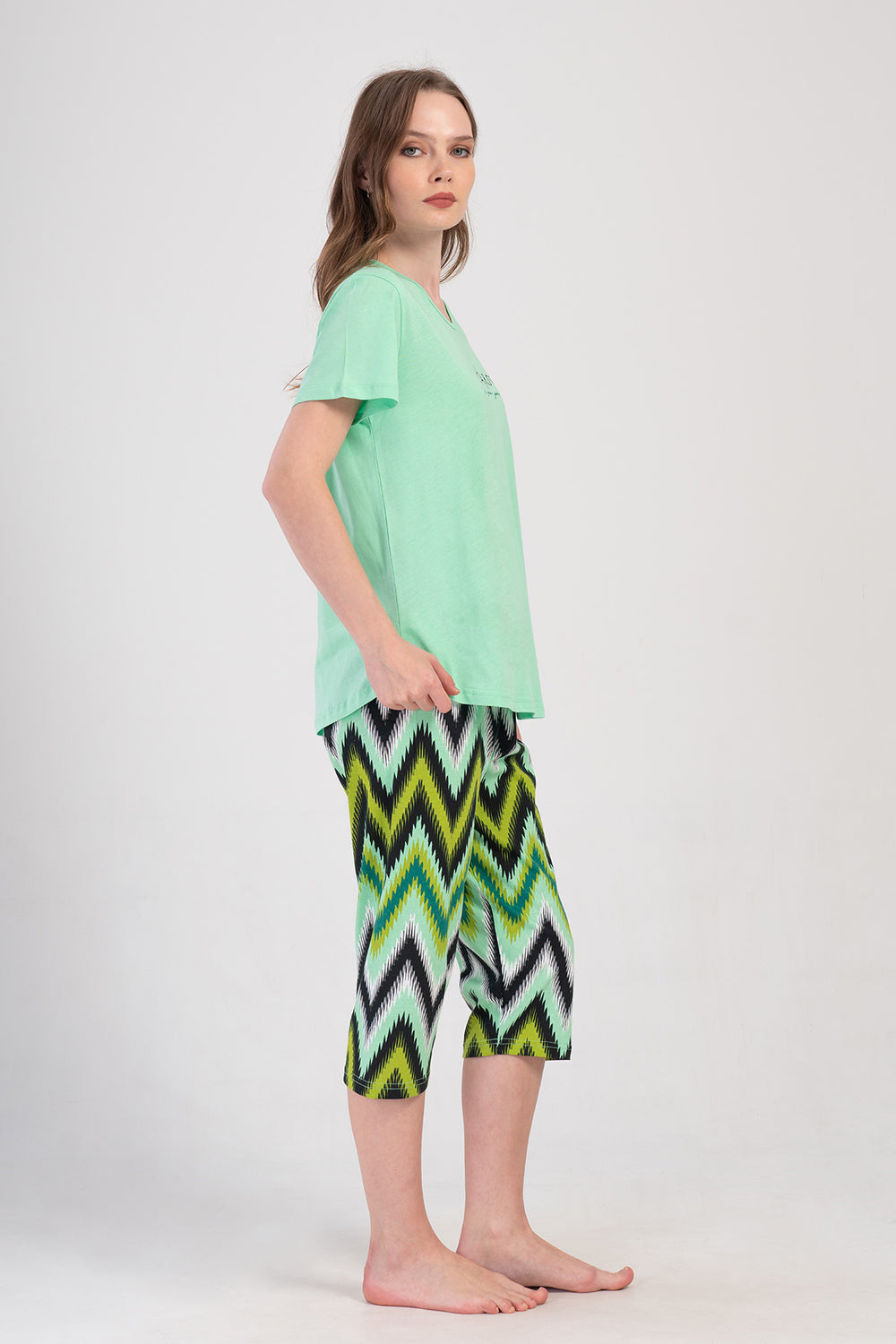 Woman Supreme Big Size Dima Capri Set