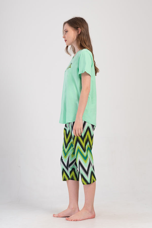 Woman Supreme Big Size Dima Capri Set