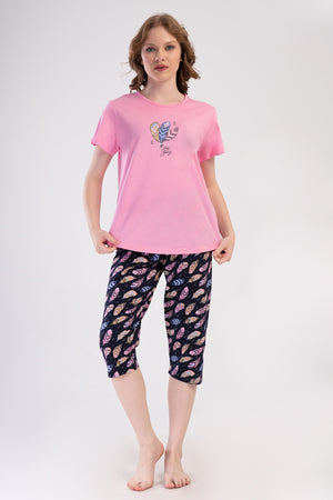 Woman Supreme Big Size Nera Capri Set