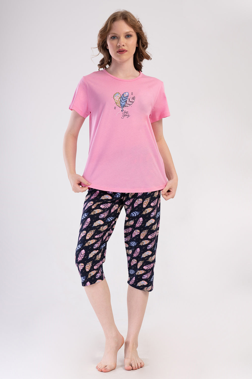 KADIN XXL KAPRI TAKIM SUPREM 409122 - Vienetta1.GrupPEMBE