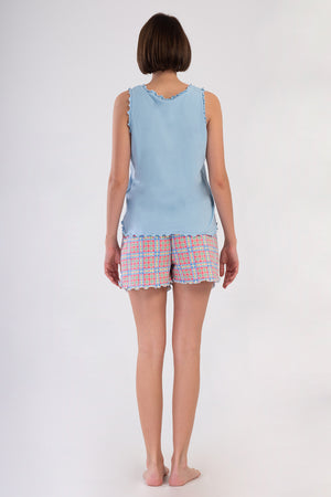 Woman Supreme Big Size Sia Thick Strap Short Set