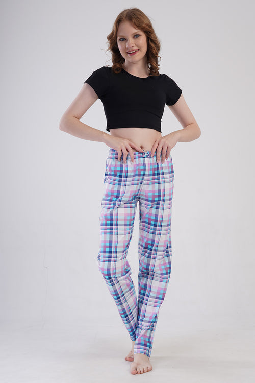 KADIN TEK ALT PIJAMA SUPREM 409149 - VienettaTURKUAZM
