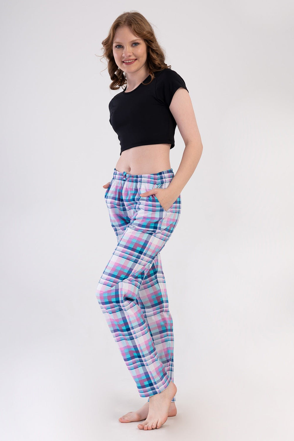 KADIN TEK ALT PIJAMA SUPREM 409149 - Vienetta1.GrupTURKUAZ