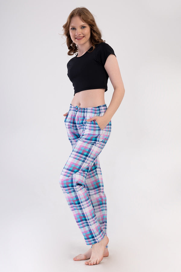 KADIN TEK ALT PIJAMA SUPREM 409149 - VienettaTURKUAZM