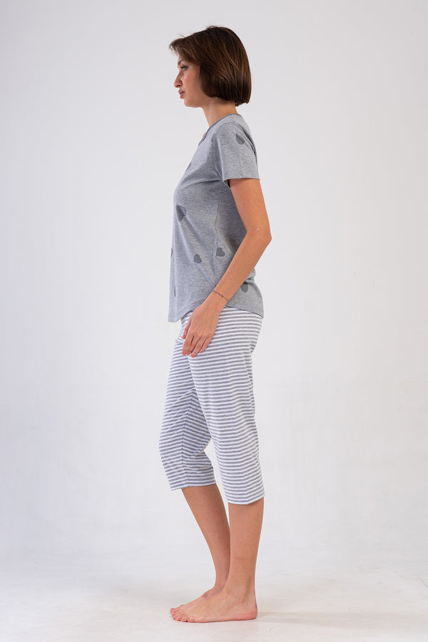 KADIN KAPRI TAKIM SUPREM 409153 - Vienetta1.GrupGRAY MELANGE