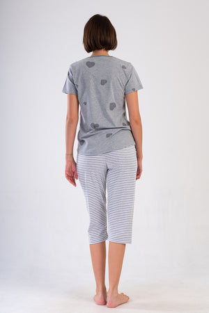 KADIN KAPRI TAKIM SUPREM 409153 - Vienetta1.GrupGRAY MELANGE