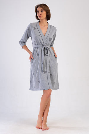 KADIN SABAHLIK SUPREM 409155 - Vienetta1.GrupGRAY MELANGE