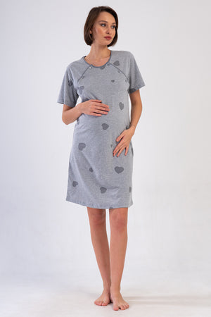 HAMILE TUNIK SUPREM 409156 - Vienetta1.GrupGRAY MELANGE