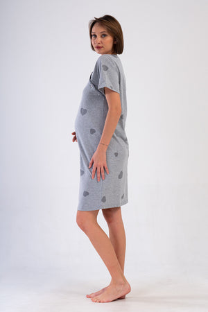 HAMILE TUNIK SUPREM 409156 - Vienetta1.GrupGRAY MELANGE