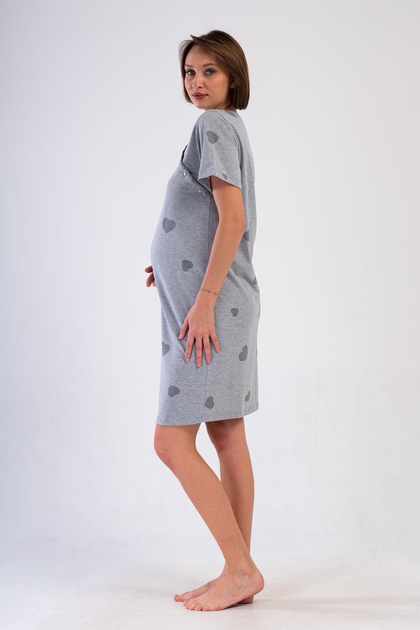 HAMILE TUNIK SUPREM 409156 - Vienetta1.GrupGRAY MELANGE