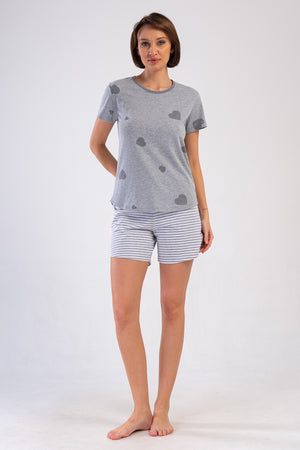 KADIN SORT TAKIM SUPREM 409159 - Vienetta1.GrupGRAY MELANGE