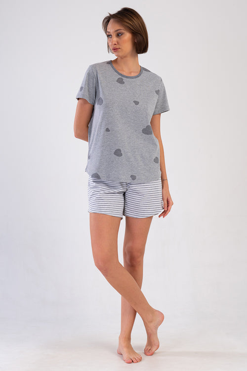 KADIN XXL SORT TAKIM SUPREM 409160 - Vienetta1.GrupGRAY MELANGE