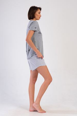 Woman Supreme Big Size Tora Short Sleeve Short Set