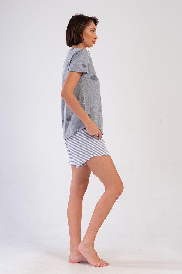 KADIN XXL SORT TAKIM SUPREM 409160 - Vienetta1.GrupGRAY MELANGE