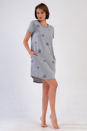 KADIN XXL TUNIK SUPREM 409162 - Vienetta1.GrupGRAY MELANGE