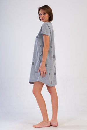 KADIN XXL TUNIK SUPREM 409162 - Vienetta1.GrupGRAY MELANGE