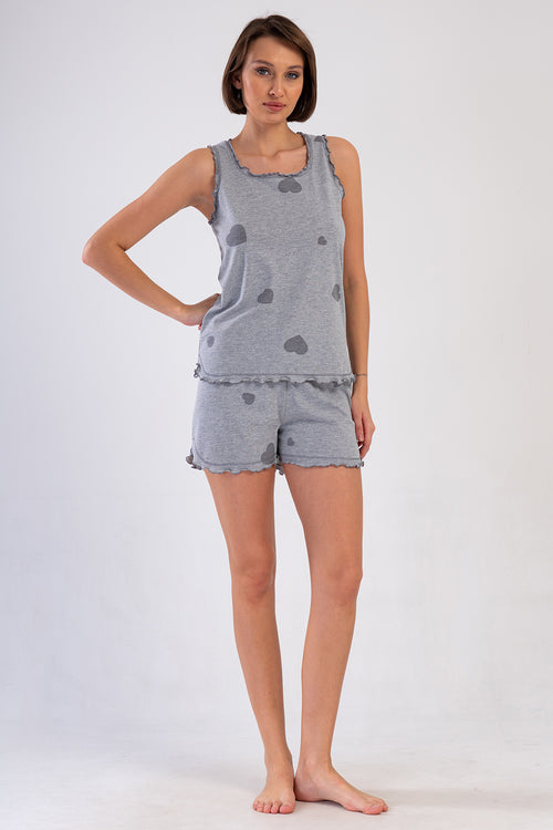 KADIN SORT TAKIM SUPREM 409163 - Vienetta1.GrupGRAY MELANGE