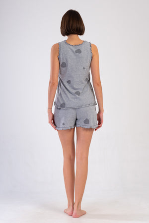 KADIN SORT TAKIM SUPREM 409163 - Vienetta1.GrupGRAY MELANGE