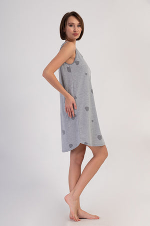 KADIN TUNIK SUPREM 409164 - Vienetta1.GrupGRAY MELANGE