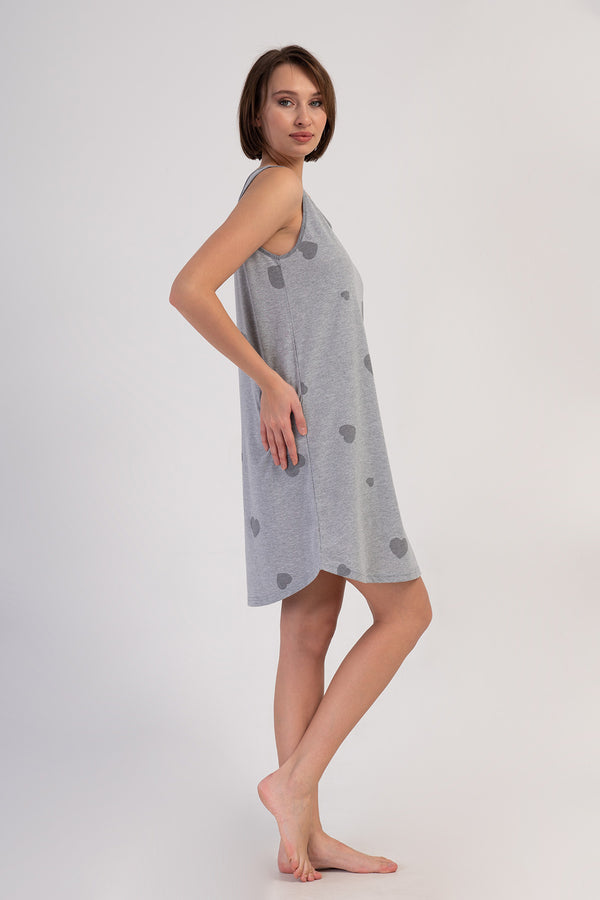 KADIN TUNIK SUPREM 409164 - Vienetta1.GrupGRAY MELANGE