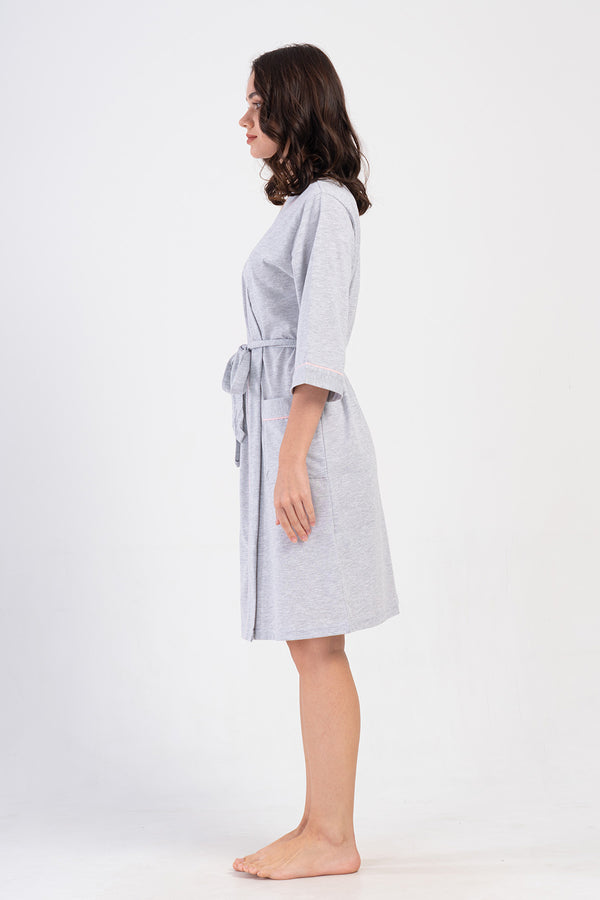 Woman Supreme Big Size Vely Dressing Gown - Vienetta1.Grup13 - 0906TCX