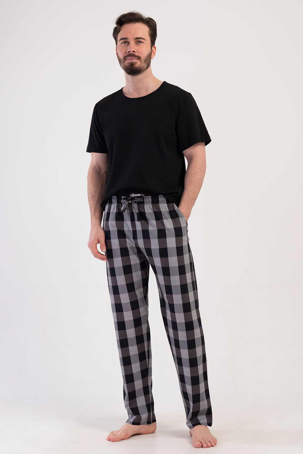 ERKEK XXL TEK ALT PIJAMA SUPREM 409184 - VienettaGRI1XL