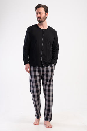 ERKEK XXL PIJAMA TAKIM SUPREM 409191 - Vienetta1.GrupSIYAH