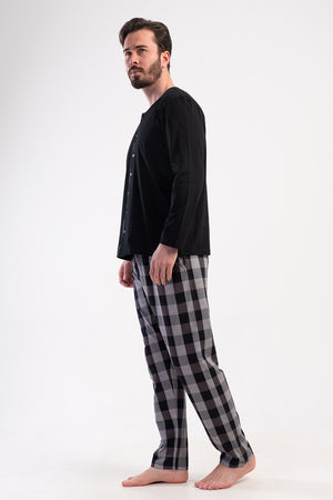 ERKEK XXL PIJAMA TAKIM SUPREM 409191 - VienettaSIYAH2XL