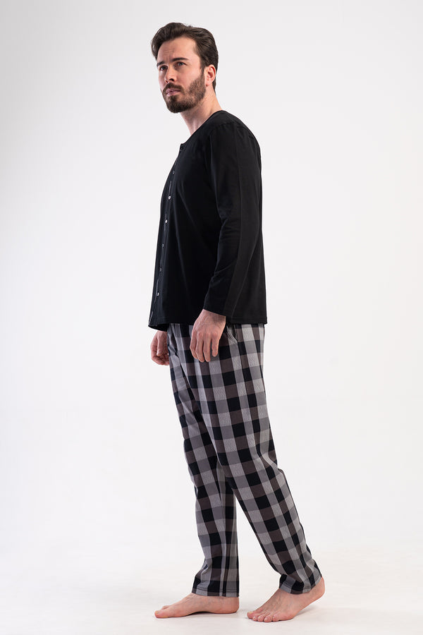 ERKEK XXL PIJAMA TAKIM SUPREM 409191 - VienettaSIYAH2XL