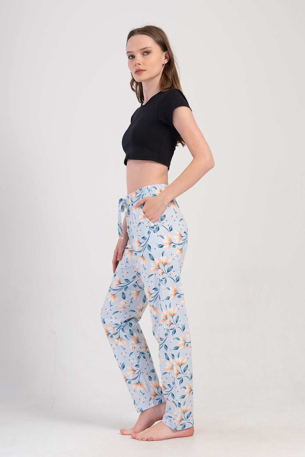 KADIN TEK ALT PIJAMA SUPREM 409199 - VienettaMAVIL