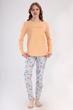 KADIN PIJAMA TAKIM SUPREM 409204 - Vienetta1.GrupSOFT PINK