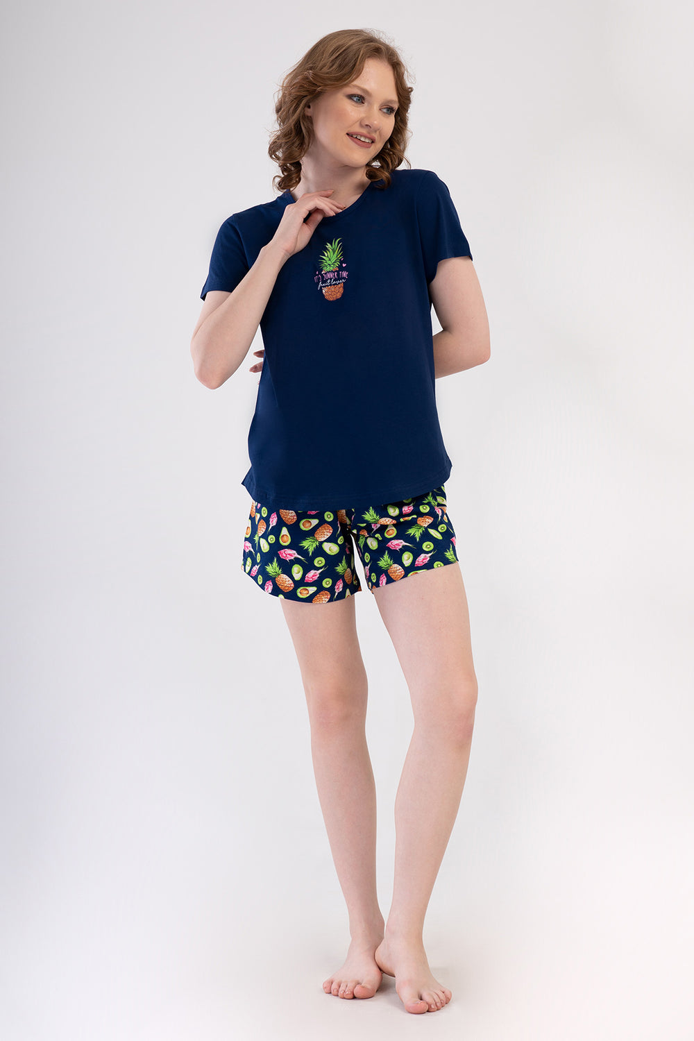 Woman Supreme Kiva Short Set - Vienetta1.Grup10LACIVERT