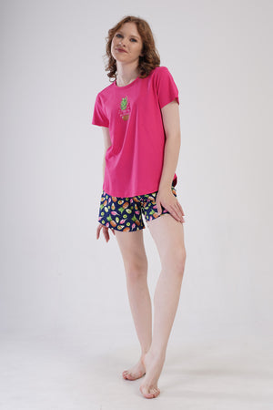 Woman Supreme Kiva Short Set - Vienetta1.Grup10LACIVERT