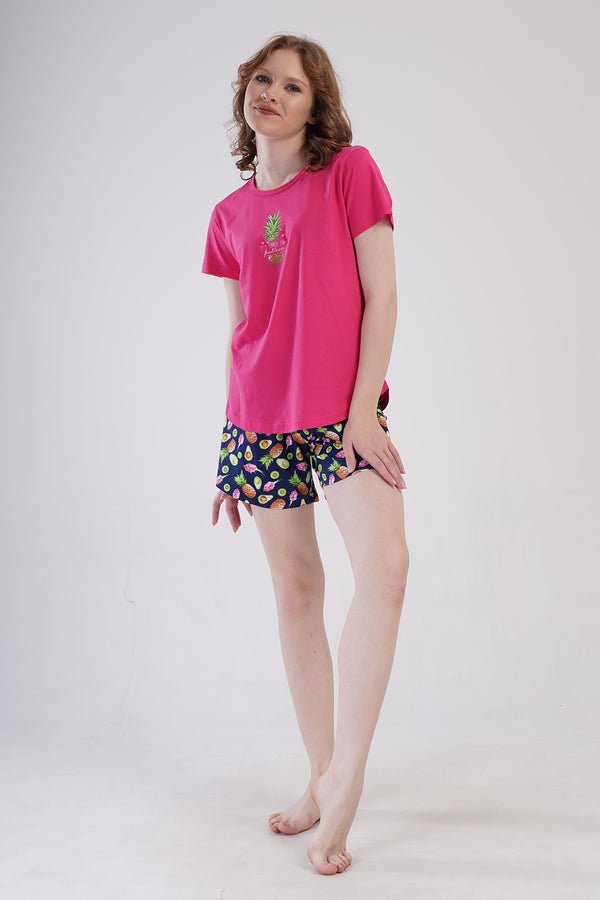 Woman Supreme Kiva Short Set - Vienetta1.Grup10LACIVERT