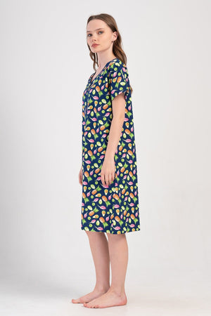 KADIN XXL EV ELBISESI SUPREM 409211 - VienettaY.LACIVERT2XL