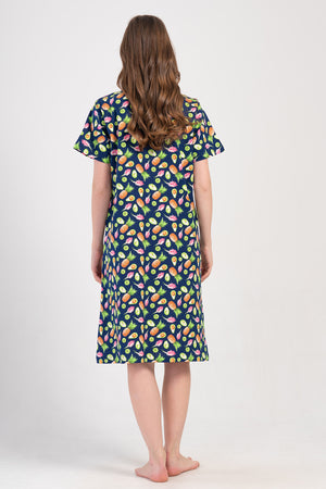 Woman Supreme Big Size Kiva Home Dress
