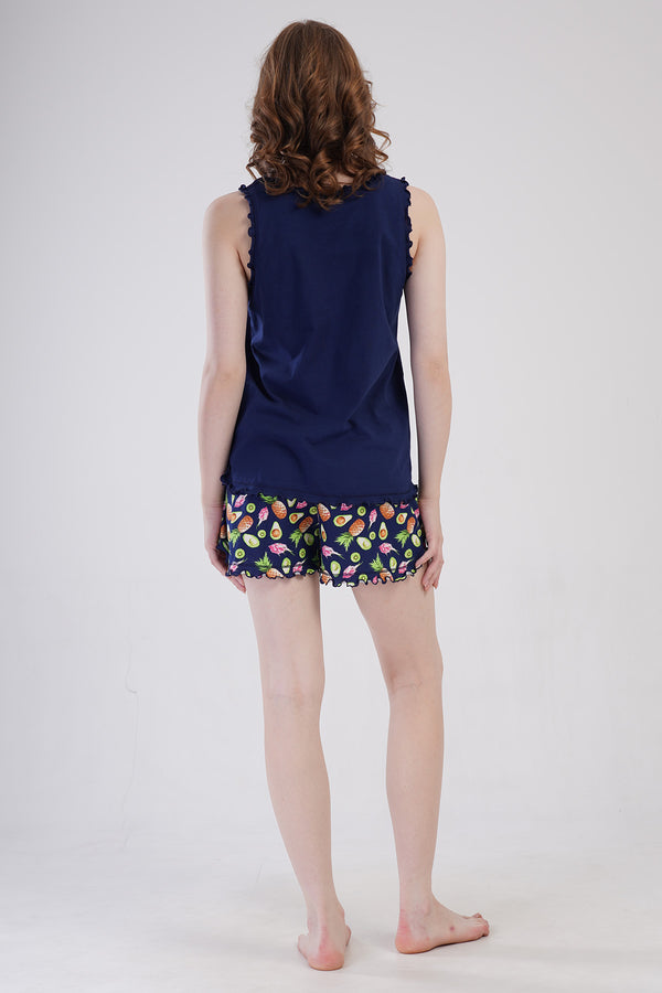 Woman Supreme Big Size Thick Strap Short Set