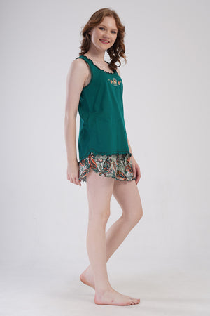 Woman Supreme Big Size Helon Thick Strap Short Set