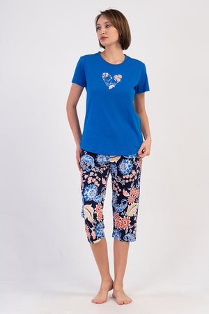 Woman Supreme Zila Short Sleeve Capri Set