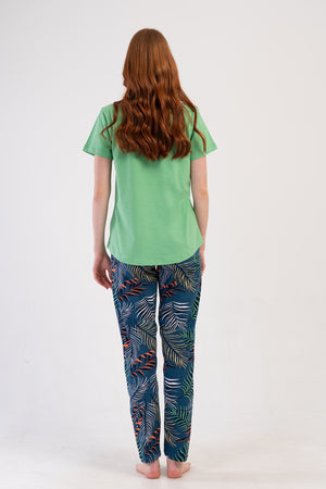 KADIN XXL PIJAMA TAKIM SUPREM 409230 - Vienetta1.GrupYESIL