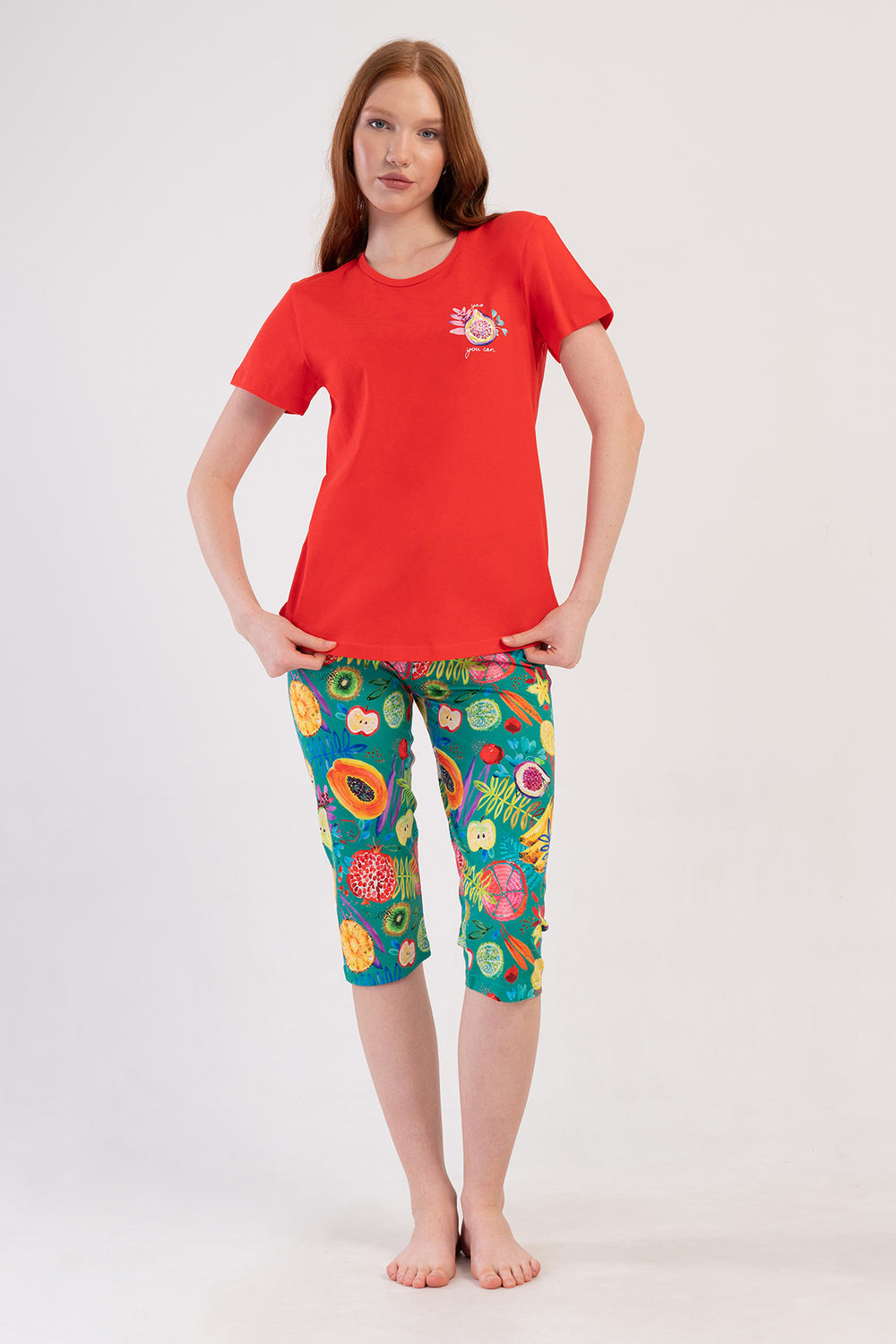 Woman Supreme Mandalin Capri Set