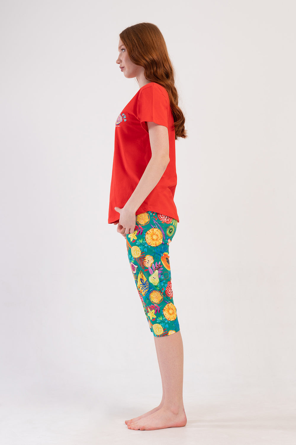 Woman Supreme Mandalin Capri Set