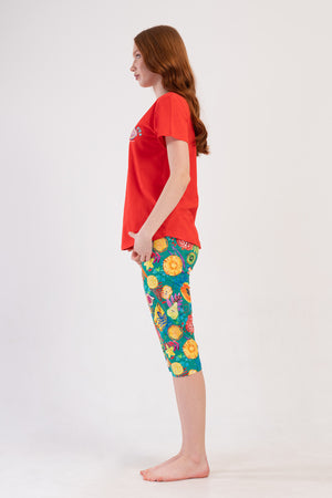 Woman Supreme Mandalin Capri Set