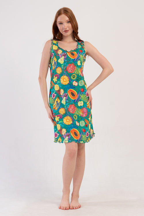 Woman Supreme Mandalin Thick Strap Tunic