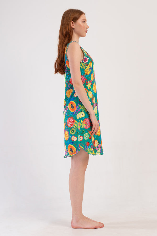 Woman Supreme Mandalin Thick Strap Tunic