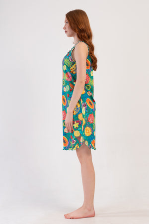 Woman Supreme Mandalin Thick Strap Tunic