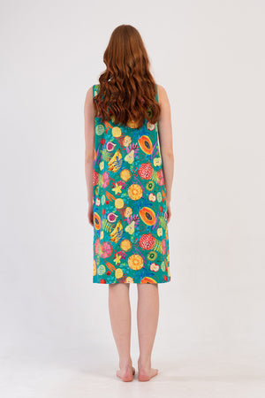 Woman Supreme Mandalin Thick Strap Home Dress