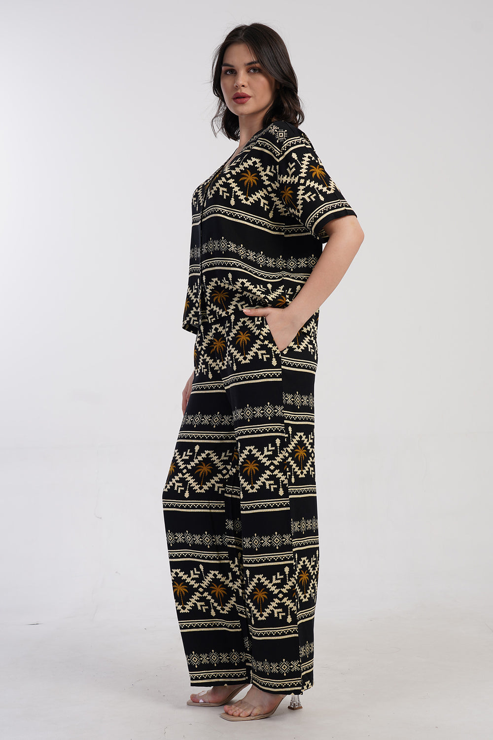 KADIN PANTOLON TAKIM VIENETTA PLUS 409273 - VienettaSIYAHM