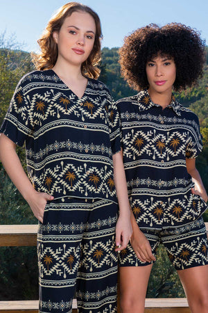 KADIN PANTOLON TAKIM VIENETTA PLUS 409273 - VienettaSIYAHM