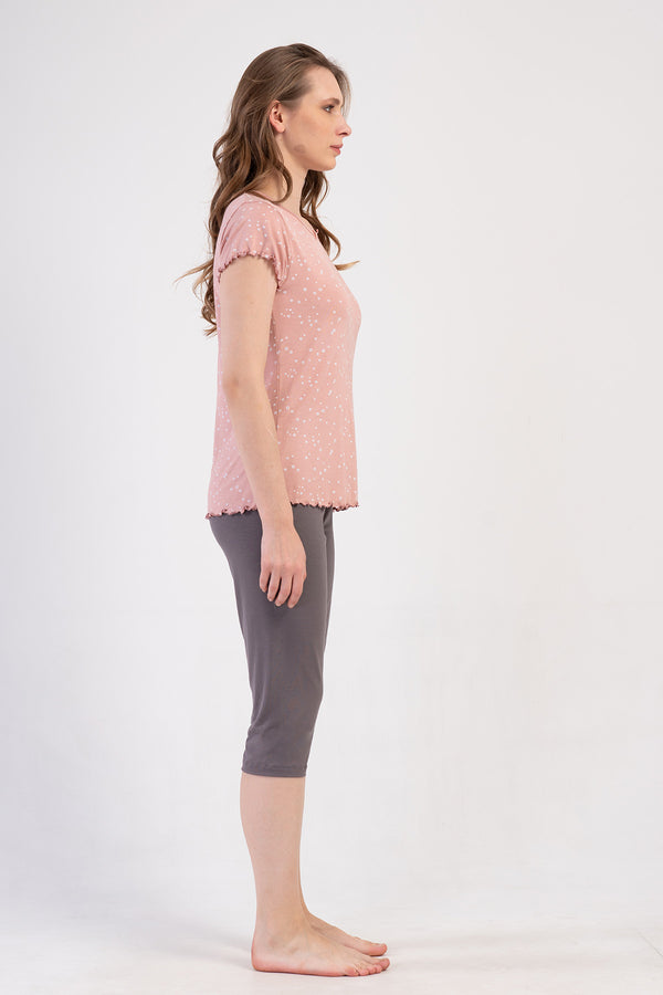 KADIN KAPRI TAKIM VIENETTA VISCOSE 409283 - VienettaAÇIK PEMBES